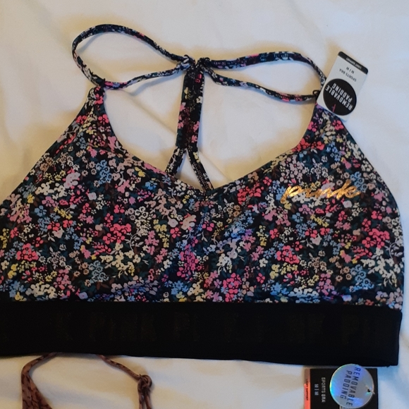 2 PCS PINK SPORT BRA - Picture 3 of 6